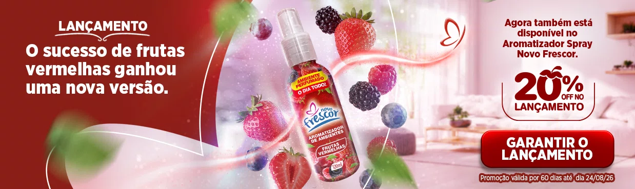 Lançamento Aromatizador Frutas Vermelhas 20%off