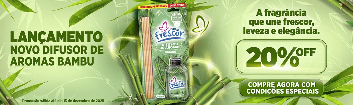 lançamento difusor bambu