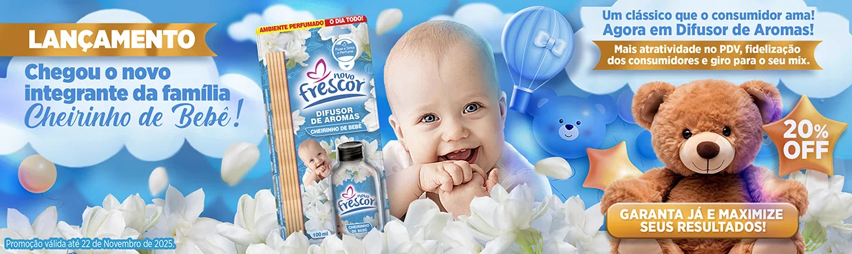LANÇAMENTO CHEIRINHO DE BEBÊ  20%OFF