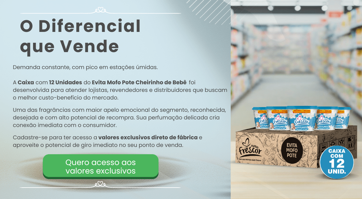 Evita Mofo Pote Cheirinho de Bebê Novo Frescor 80g em unidade avulsa para revenda
