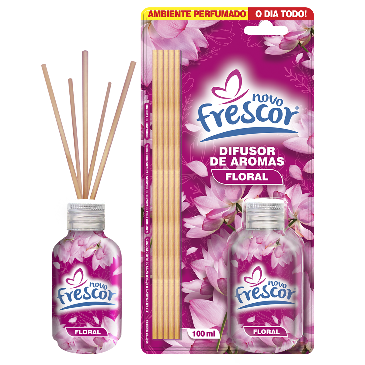 Difusor de Aromas Floral | Varetas | Novo Frescor | 100ml