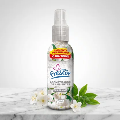 Aromatizador de Ambientes Spray Chá Branco | Caixa com 12 unidades 120ml