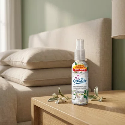 Aromatizador de Ambientes Spray Chá Branco | Novo Frescor 120ml