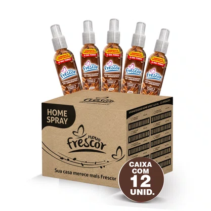Aromatizador de Ambientes Spray Cravo & Canela | Novo Frescor 120ml