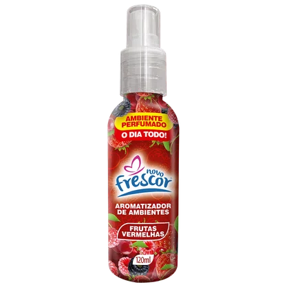 Aromatizador de Ambientes Spray Frutas Vermelhas | Novo Frescor 120ml