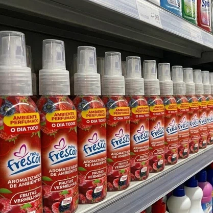 Aromatizador de Ambientes Spray Frutas Vermelhas | Novo Frescor 120ml