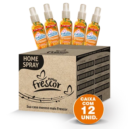 Aromatizador de Ambientes Spray Laranja | Novo Frescor 120ml