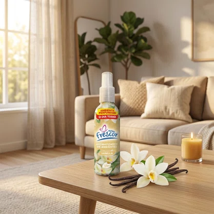 Aromatizador de Ambientes Spray Vanilla | Caixa com 12 unidades 120ml