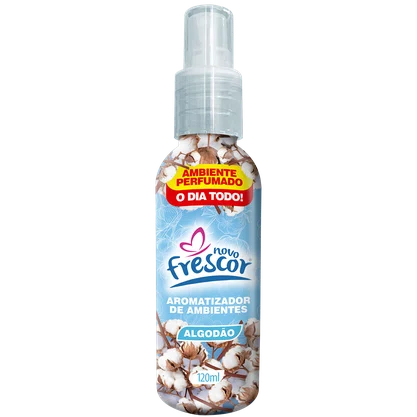 Aromatizador de Ambientes Spray Algodão | Novo Frescor 120ml Aromatizador de Ambientes Spray Algodão | Novo Frescor 120ml