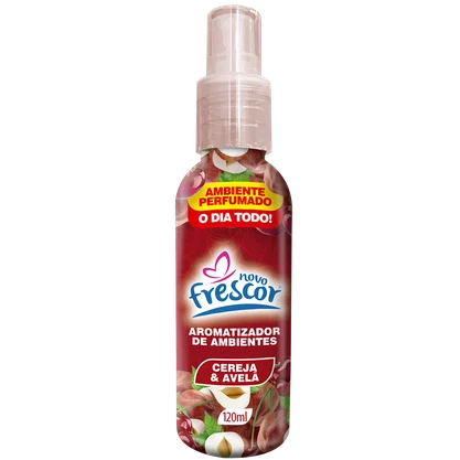 Aromatizador de Ambientes Spray Cereja & Avelã | Novo Frescor 120ml