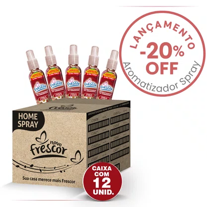 Aromatizador de Ambientes Spray Cereja & Avelã | Caixa com 12unidades | 100ml