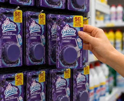 Bloco para Caixa Acoplada Lavanda Novo Frescor | 45g 