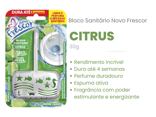 Bloco Sanitário Citrus Novo Frescor - 30gramas - unidade
