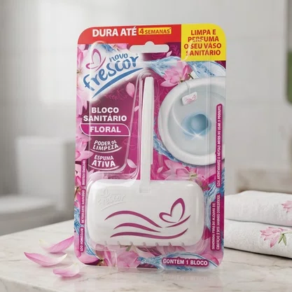 Bloco Sanitário Floral Novo Frescor | 25g | Unidade