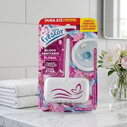 Bloco Sanitário Floral Novo Frescor | 25g | Unidade