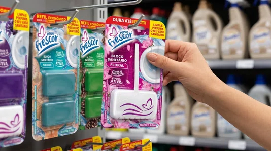 Bloco Sanitário Floral Novo Frescor | 25g | Unidade