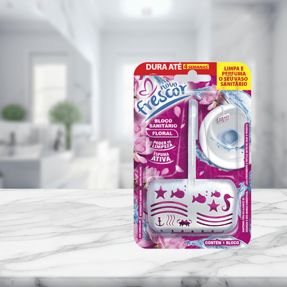 Bloco Sanitario Floral Novo Frescor - 30gramas - unidade