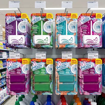 Bloco Sanitário Lavanda Novo Frescor | 25g | Caixa com 24 Unidades