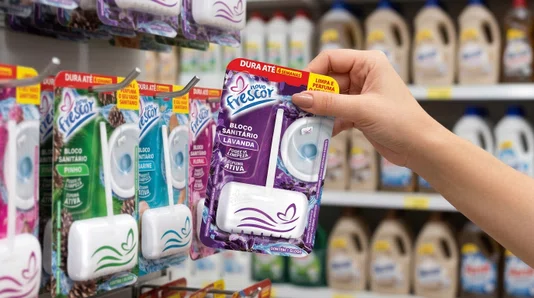 Bloco Sanitário Lavanda Novo Frescor | 25g | Caixa com 24 Unidades