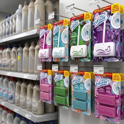 Bloco Sanitário Lavanda Novo Frescor | 25g | Caixa com 24 Unidades