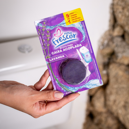 Bloco Sanitário para Caixa Acoplada Lavanda 45g caixa com 24un
