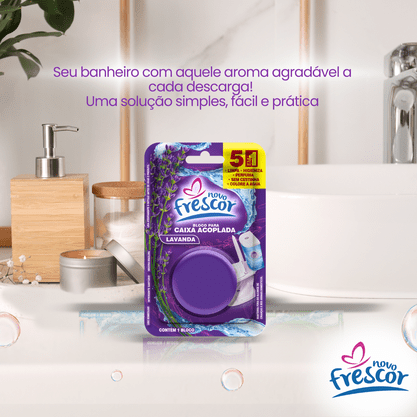 Bloco Sanitário para Caixa Acoplada Lavanda 45g caixa com 24un