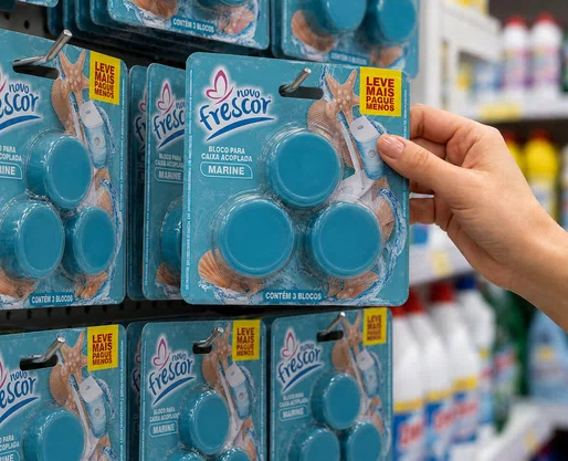 Bloco Sanitário Triplo para Caixa Acoplada Marine 45g caixa com 24x03