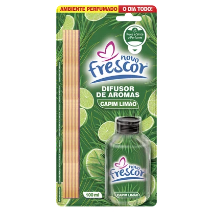 Difusor de Aromas Capim Limão | Caixa com 12 unidades | 100ml