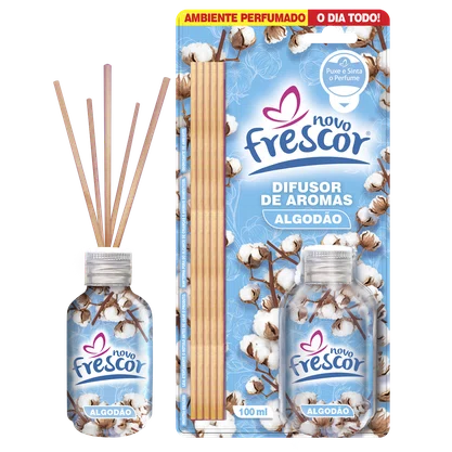 Difusor de Aromas Algodão | Caixa com 12 unidades | 100ml