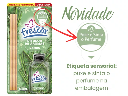 Difusor de Aromas Bambu | Varetas | Novo Frescor | 100ml