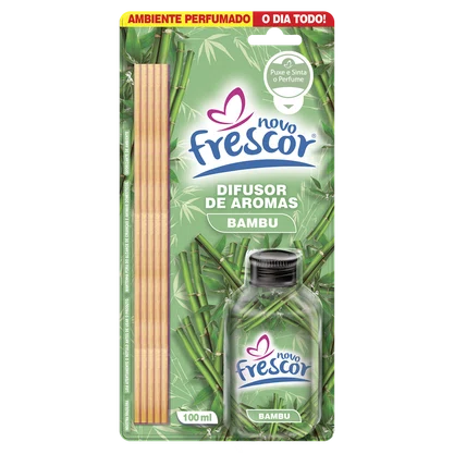 Difusor de Aromas Bambu | Varetas | Novo Frescor | 100ml