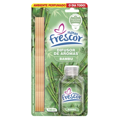 Difusor de Aromas Bambu | Varetas | Novo Frescor | 100ml
