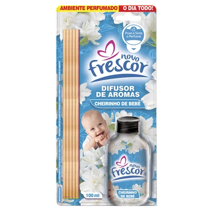 Difusor de Aromas Cheirinho de Bebê | Caixa com 12 unidades | 100ml