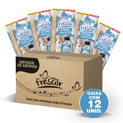 Difusor de Aromas Cheirinho de Bebê | Caixa com 12 unidades | 100ml