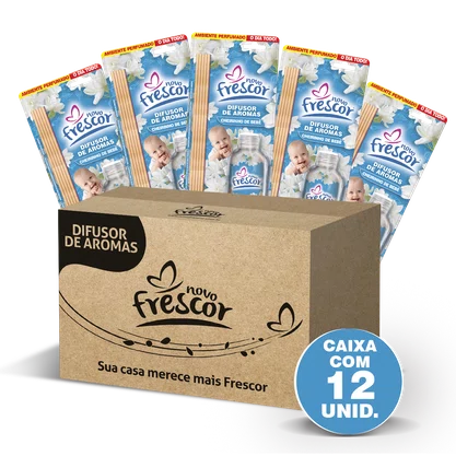 Difusor de Aromas Cheirinho de Bebê | Caixa com 12 unidades | 100ml