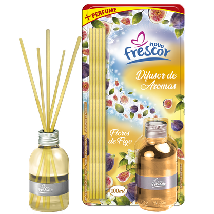Difusor de aromas com varetas 100ml flores de figo