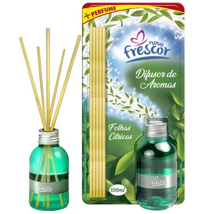 Difusor de aromas com varetas 100ml folhas cítricas