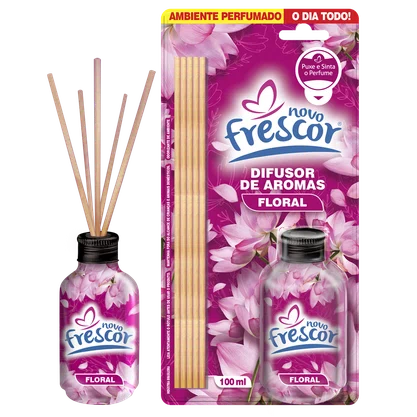 Difusor de Aromas Floral | Caixa com 12 unidades | 100ml