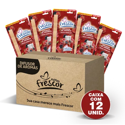 Difusor de Aromas Frutas Vermelhas | Caixa com 12 unidades | 100ml