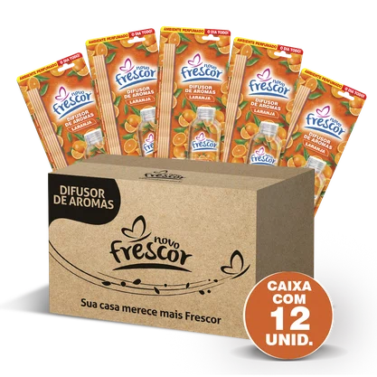 Difusor de Aromas Laranja | Caixa com 12 unidades | 100ml