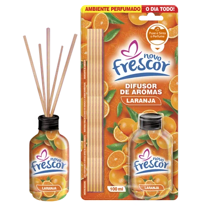 Difusor de Aromas Laranja | Varetas | Novo Frescor | 100ml