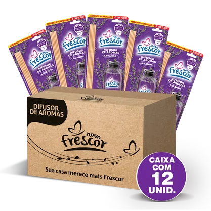 Difusor de Aromas Lavanda | Caixa com 12 unidades | 100ml