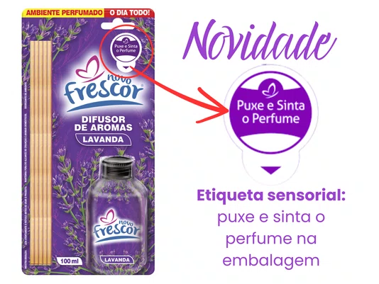 Difusor de Aromas Lavanda | Varetas | Novo Frescor | 100ml