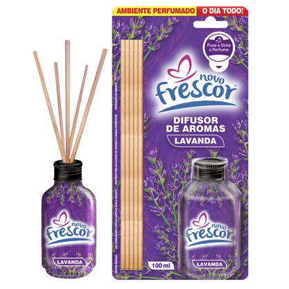 Difusor de Aromas Lavanda | Varetas | Novo Frescor | 100ml