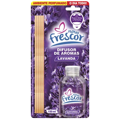 Difusor de Aromas Lavanda | Varetas | Novo Frescor | 100ml