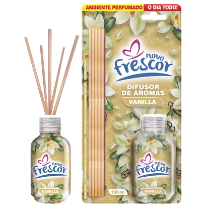 Difusor de Aromas Vanilla | Caixa com 12 unidades | 100ml