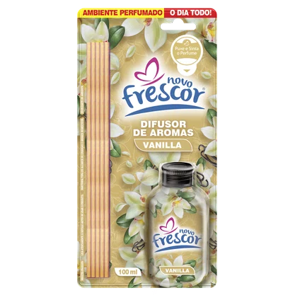Difusor de Aromas Vanilla | Varetas | Novo Frescor | 100ml