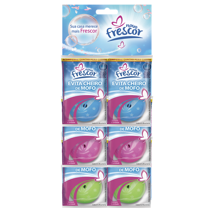 Evita Cheiro de Mofo Fragrâncias Mistas  Novo Frescor - cx com 72un