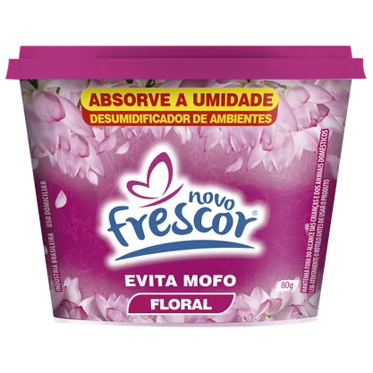 Evita Mofo Floral Novo Frescor - Desumidificador - Pote 80g