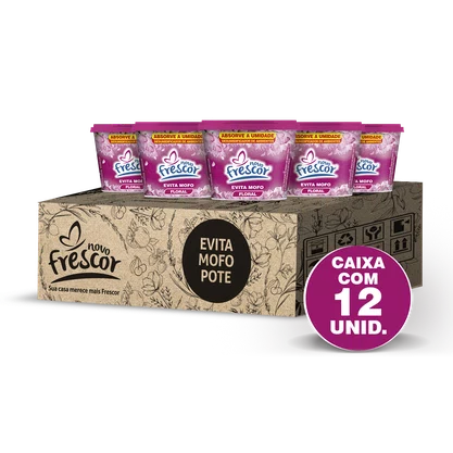 Evita Mofo Floral Novo Frescor - Pote 80g - Caixa com 12UN